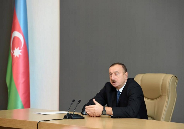 Präsident von Aserbaidschan Ilham Aliyev in Istanbul
